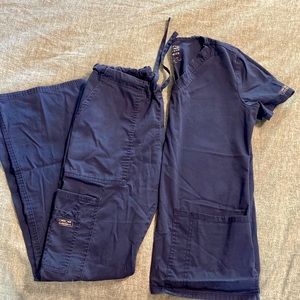 Navy blue Cherokee scrub set